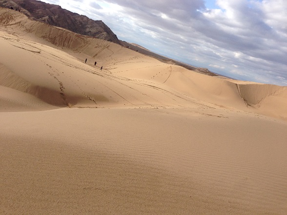  تپه های شن روان در کنار روستای رضاآباد - کویر خارتوران شاهرود
